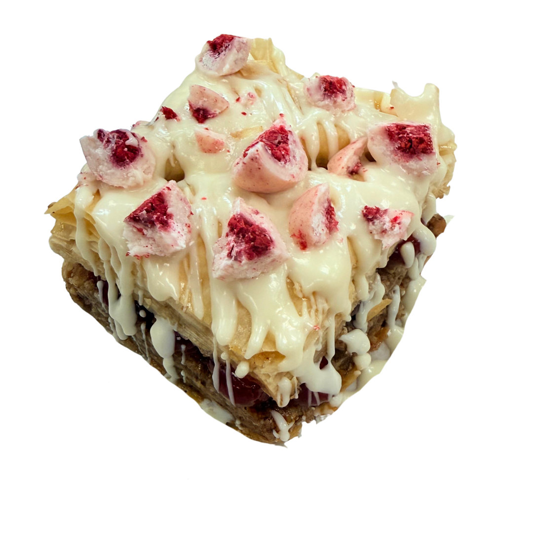Raspberries Yogurt Crunch